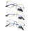 Women's Round Metal Blue Light Blocking Glasses 3 Pairs 2