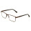 Men's optical frame rectangular metal reading glasses +2.25 2