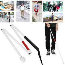 Blind Walking Stick Folding Cane 4-Section 127cm