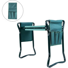 Garden kneeling stool with large tool pocket