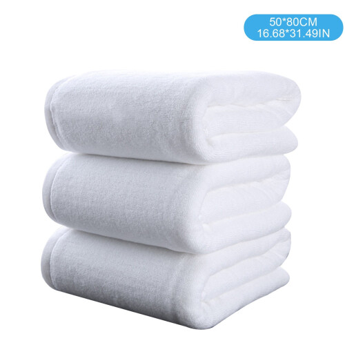 Cotton Bath Towel White 30x60 inches