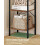 Industrial Bookshelf 5-Tier Rustic Brown with 2 Hooks 5