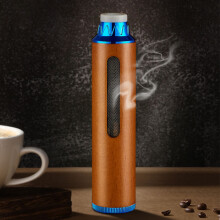 Car Ashtray with Carbon Fiber Pattern Ceramic LED 1pc