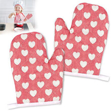 WOVTE Kids Oven Mitts Heat Resistant 2 Pack 7" x 4.7"