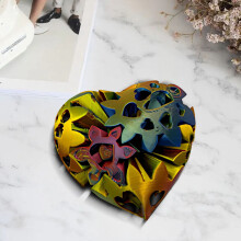 Gear Ball Fidget Toy 3D Printed Heart Design