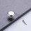Cabinet Knob Single Hole Silver 1 Pc 1