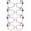 Reading Glasses Transparent Spring Hinge +1.25 4 Pairs 3
