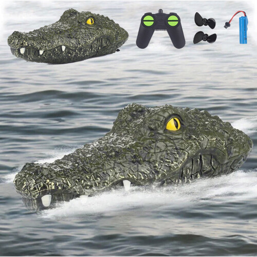RC Crocodile Head Boat for Pools and Lakes 1pc