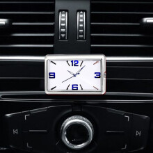 Car Dashboard Digital Clock LCD Time Day Display Silver