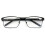 Men's Premium Rectangle Reading Glasses Metal Frame with 2