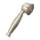 Retro handheld shower head brushed finish 1 pack 1