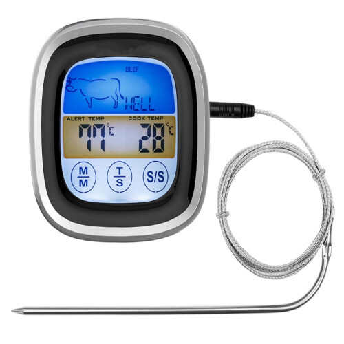Wireless LCD Hygrometer Oven Thermometer for BBQ Meat 1