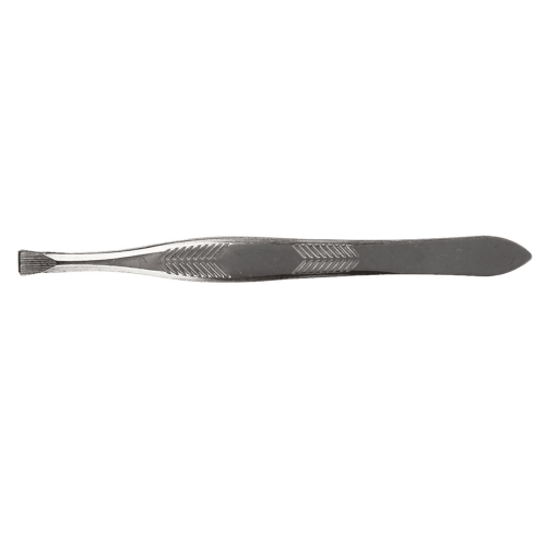 Stainless Steel Eyebrow Tweezer Silver Tone 2 Pack 2