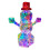 Christmas snowman ornament LED light-up USB powered 1