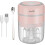 Mini Food Chopper Wireless 3-Blade 250ml Pink 7