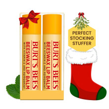 Baume à lèvres hydratant 100% d'origine naturelle Burt's Bees, Cire d'abeille, 2 tubes