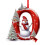 XUNRYAN26Letters Christmas Tree Snowman Alphabet Ornament Initial Pendant with Pine Pattern Mini Hanging Decor (Q) 1
