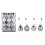 Shatterproof Christmas tree ornaments silver balls set 12 1