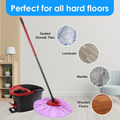 Microfiber Mop Pad Replacement for O-Cedar EasyWring Spin 1