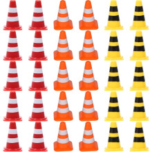WSTEER miniature traffic cones pretend play toys 30 pcs