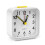 Quartz Alarm Clock with Nightlight White Battery Operated 1