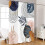 Boho Leaf Shower Curtain Waterproof 72x72 Inches with 12 2
