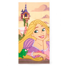 Asciugamano da Spiaggia Rapunzel Disney Store con Arte a Schermo - Misura 29" x 58" - Morbido & Assorbente