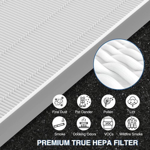 VACUSHOP True HEPA Replacement Filter for Coway Airmega 1
