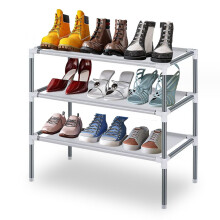 Metal Shoe Rack 3-Tier Stackable Organizer for 9 Pairs
