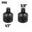 Impact Sleeve Adapter Socket 1/2" to 3/8" 7