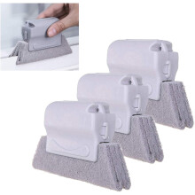 Window Door Track Cleaning Brush Gray 3PCS