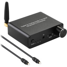 Glacadóir Tarchuradóra Bluetooth5.04IN1Fuaim Gan SreangCuibheoir Aux Jack 3.5mm