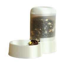 Automatic pet feeder and water dispenser with filter 2-in-1