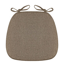 Linen Dining Chair Cushion U-Shape High-Density Foam 1 Piece