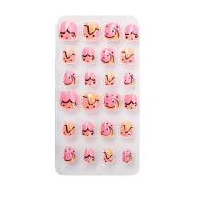 Worallymy cartoon artificial nail tips for kids, 1 set