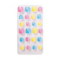 Worallymy cartoon artificial nail tips for kids, 1 set