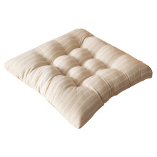 Square Chair Cushions Stripe PP Cotton Filling 4 Pack