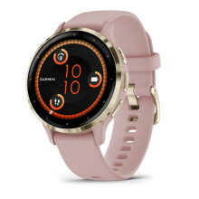 Garmin Venu 3S 3.05 cm (1.2 ) AMOLED 41 mm Digital 390 x 390 pixels Touchscreen Gold Rose Wi-Fi GPS (satellite)
