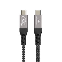 Gembird CCBP-USB4-CMCM240-0.5M Premium USB4 Type-C charging and data cable, 40 Gbps, 240 W, 0.5m