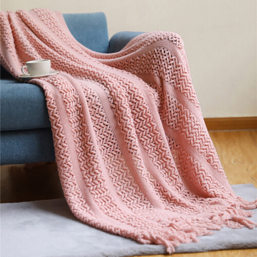 Nordic Knitted Sofa Throw Blanket 127x152 cm