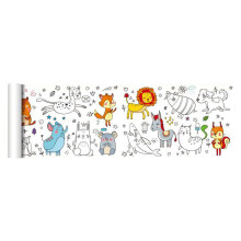 Kids Graffiti Coloring Poster Animal Design 1 Piece