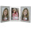 Lawrence Frames brushed silver 4x6 triple hinged metal frame 1