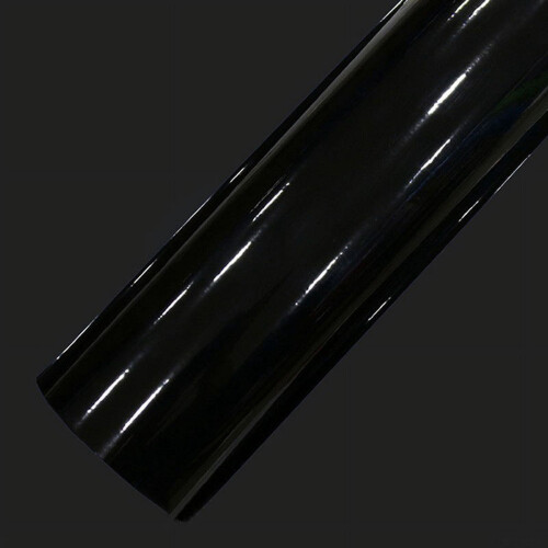 Black Vinyl Car Wrap Decal with Air Release 2