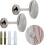 Curtain Tiebacks Zinc Alloy Wall-Mounted 2 Pack Silver 1
