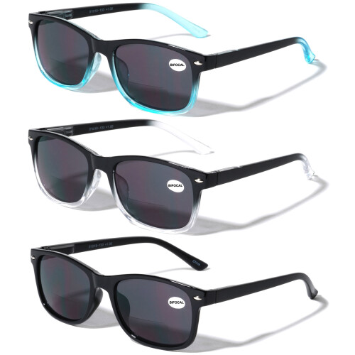 Bifocal Sunglasses UV400 +2.00 3 Pair