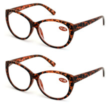 VWE 2 perechi ochelari de citit pentru femei, culoare broască țestoasă neagră, ochelari de citit, ochelari de vedere vintage, culoare Cateye,
