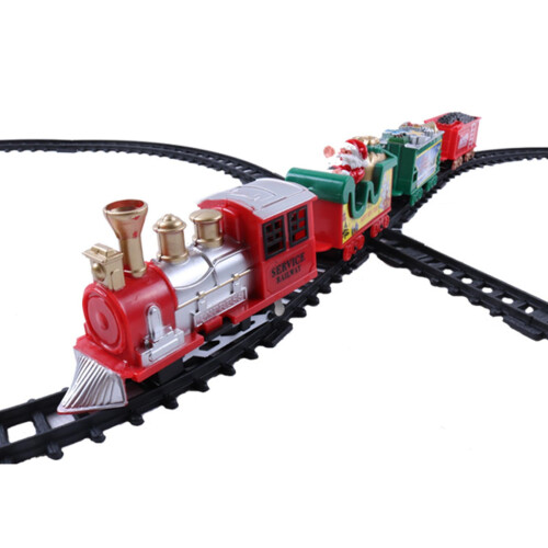 Retro Christmas Train Toy Set with Long Track 2