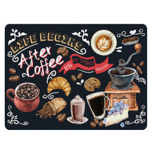 Washranp Coffee Maker Mat Non-slip Absorbent 19.7x15.8 inch