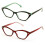 Women's Hexagon Cateye Optical Frames 2 Pairs +2.50 2