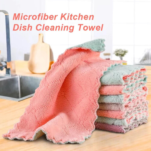 Microfiber Cleaning Rags Super Absorbent Kitchen Towels 12 2